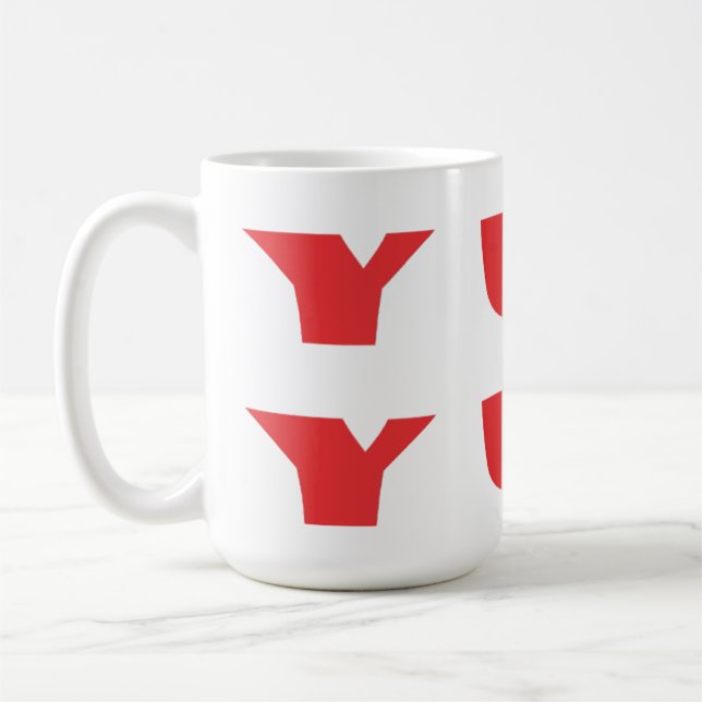 witzige Wörter und Muster Kaffeetasse (Links)