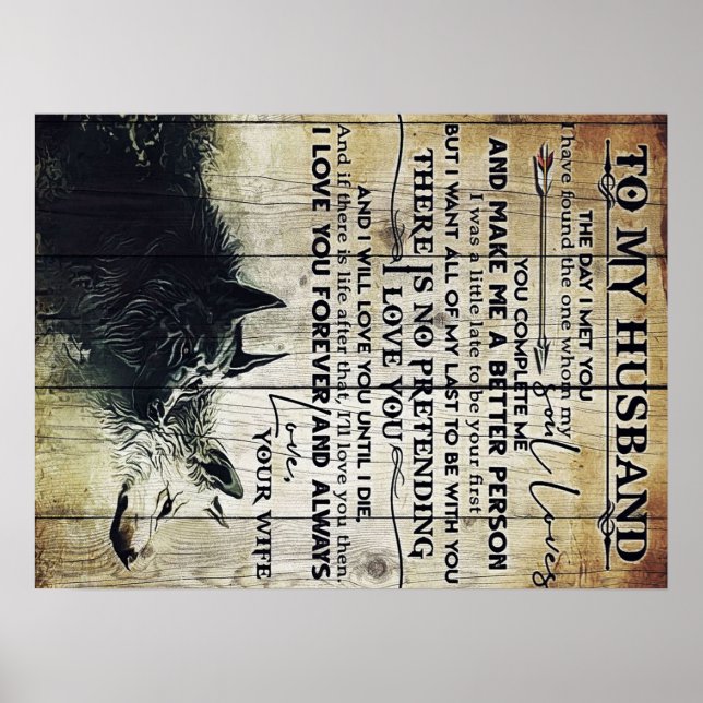 Witzige Zitate für Ehemann | Für Ehemann vorhanden Poster (Vorne)