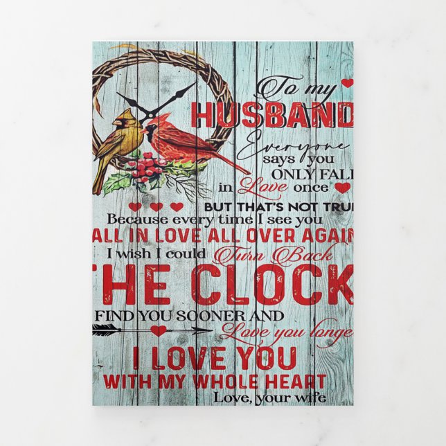 Witzige Zitate für Ehemann | Geschenk für den Mens Dreifach Gefaltete Ankündigung (Cover)