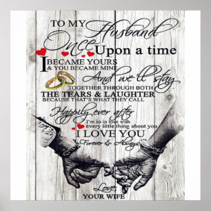 Witzige Zitate für mein Ehemann Geschenk für Ehe Poster