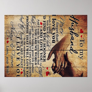 Witzige Zitate für mein Ehemann   Geschenk für Ehe Poster