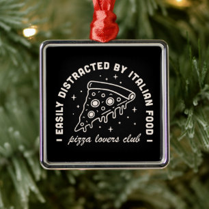 Witzige Zitate für Pizza-Italien-Food-Liebhaber Ornament Aus Metall