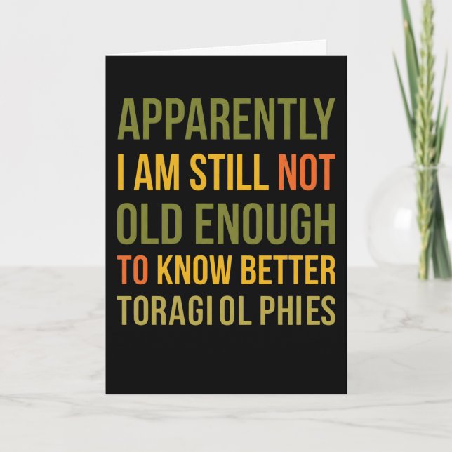 Witziger Alterungswitz - Anscheinend weiß ich imme Karte (Vorderseite)