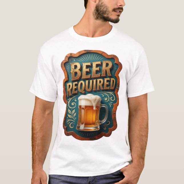 Witziger BIER ERFORDERLICH Tee (Vorderseite)