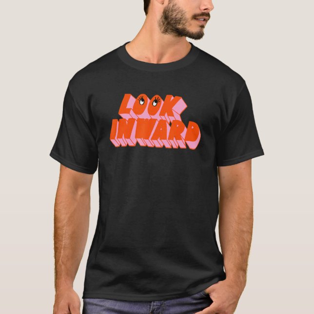 Witziger Blick nach innen T-Shirt (Vorderseite)
