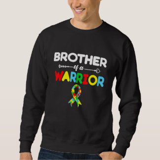 Witziger Bruder eines Krieger-Autismus-Bewusstsein Sweatshirt