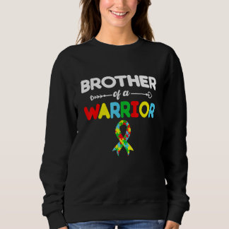 Witziger Bruder eines Krieger-Autismus-Bewusstsein Sweatshirt