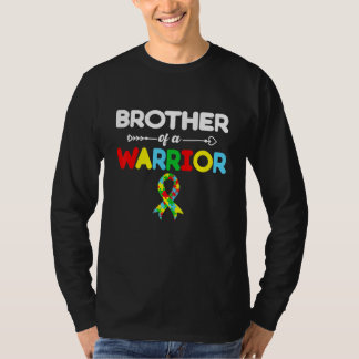 Witziger Bruder eines Krieger-Autismus-Bewusstsein T-Shirt