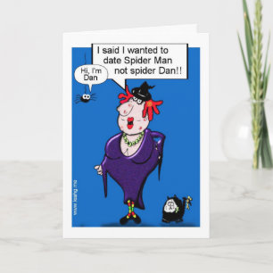 Witziger Cartoon Halloween personalisiert Karte