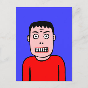 Witziger Charakter Postkarte
