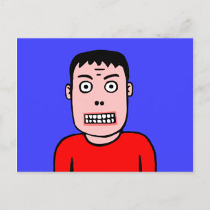 Witziger Charakter Postkarte