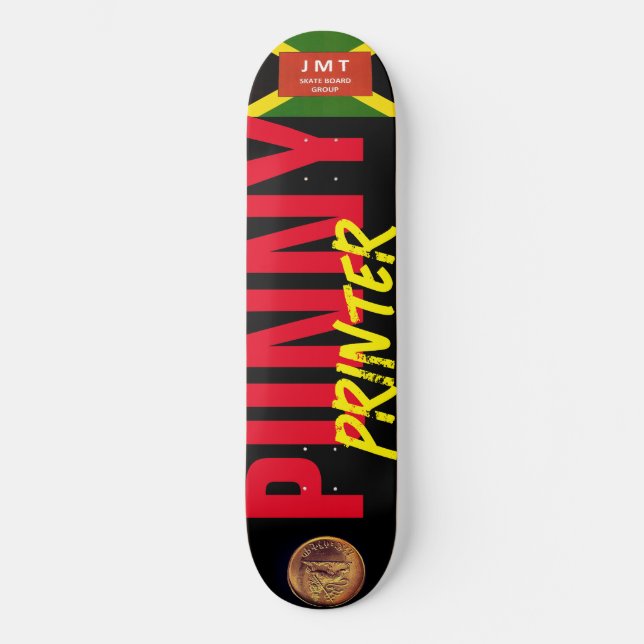 WITZIGER DRUCKER 8 1/4" Skateboard Deck (Vorderseite)