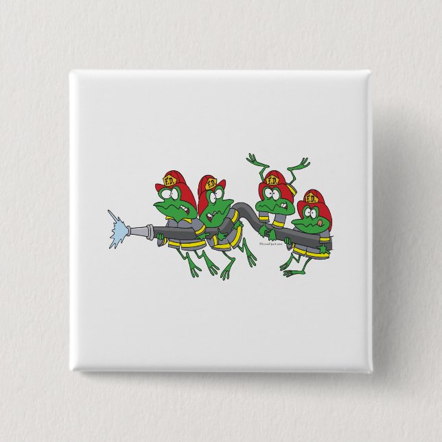 Witziger Froschfrosch Button (Vorderseite)