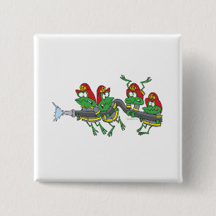 Witziger Froschfrosch Button