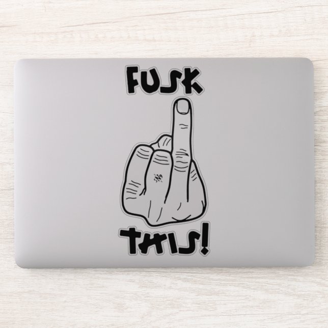 Witziger Frustrationsausdruck (Fake f-bomb) v1 Aufkleber (Computer)