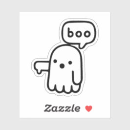 Witziger Geist der Missbilligung Boo! Aufkleber