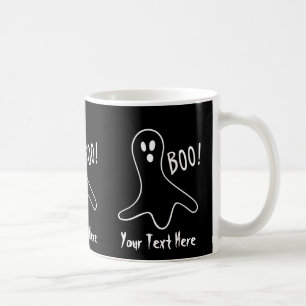 witziger Geisterschrei zwischen Grafik-Design Kaffeetasse