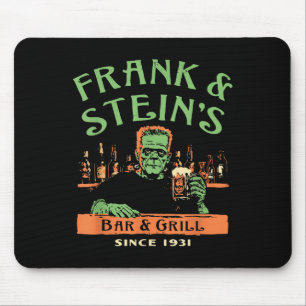 Witziger Halloween-Frank und Steins Bar Grill Mousepad