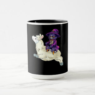 Witziger Halloween-Katze, Lama-Kostümgeschenk Tasse