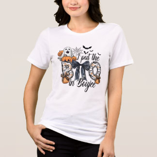 Witziger Halloween-T - Shirt: 'Ich habe das BOO in Tri-Blend Shirt