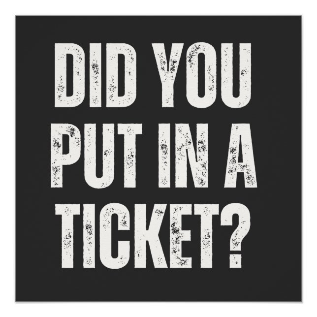 witziger IT-Support-Mitarbeiter Poster (Vorderseite)