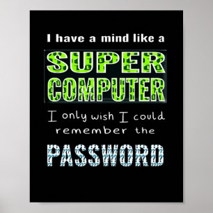 witziger IT-Witz für Büroassistent Poster
