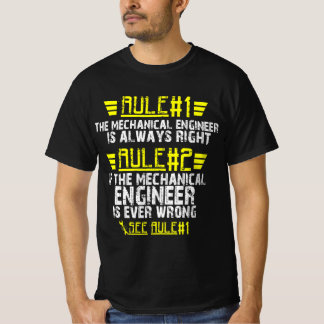 Witziger Maschinenbauingenieur regelt Shirt