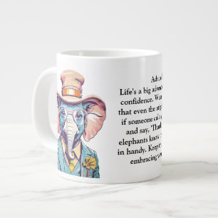 Witziger Rat eines Elefanten Jumbo-Tasse