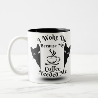 Witziger Schlamm, den ich Weckte, weil mein Kaffee Zweifarbige Tasse