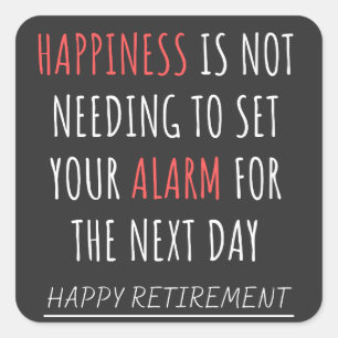 Witziger Sozialarbeiter Quadratischer Aufkleber