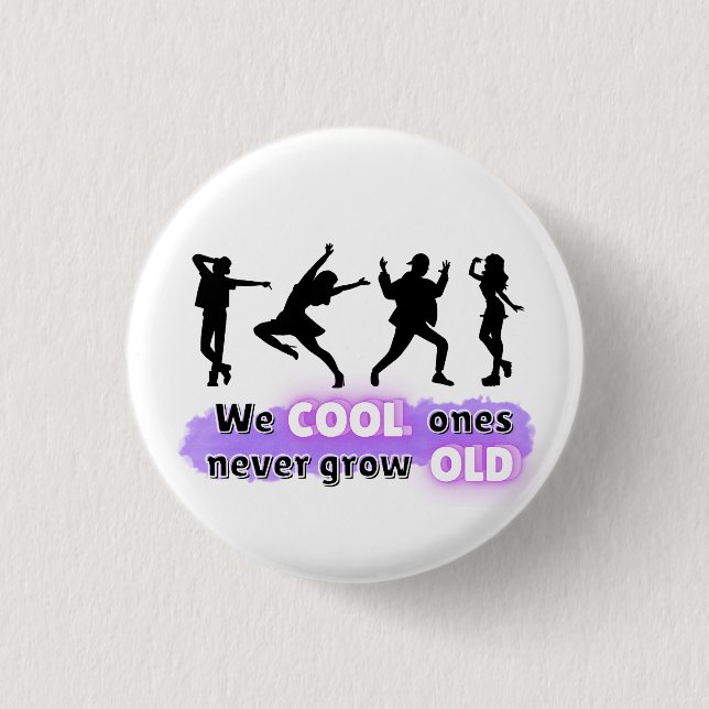 Witziger Spaß-Slogan Button (Vorderseite)