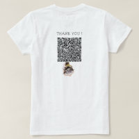 Witziger T - Shirt mit spielerischem Strauß und QR