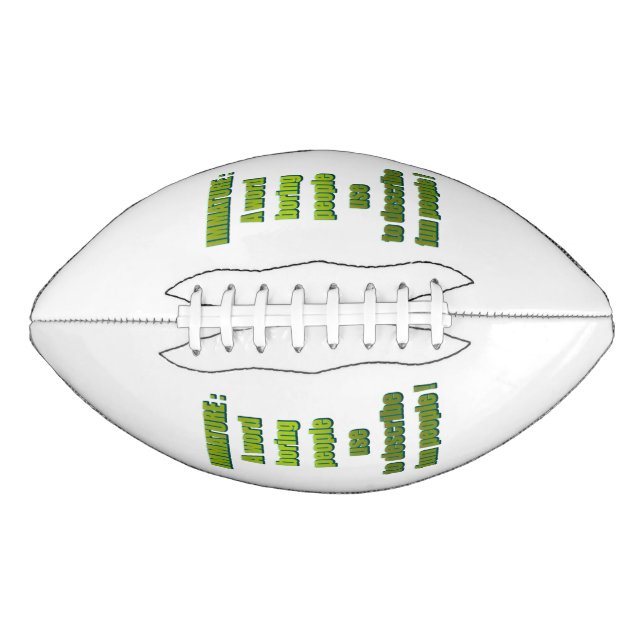 Witziger Text Football (Vorderseite)