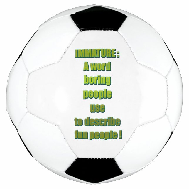 Witziger Text Fußball (Vorderseite)