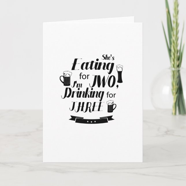 Witziger Vater, Schwangerschaft und Mutterschaft z Ankündigung (Vorderseite)