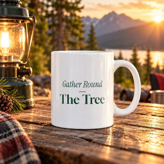 Witziger Weihnachtsbecher 'Versammelt euch um den Kaffeetasse