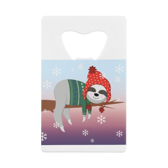 witziger Weihnachtsschläger Geldbeutel Flaschenöffner (Vorderseite)