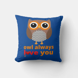 witziger Wurfkissen "OWL IMMER LIEBE YOU" Kissen