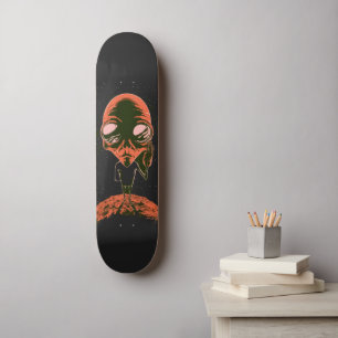 Witziges Alien Weltraum Geschenk für Alien-Fans Skateboard