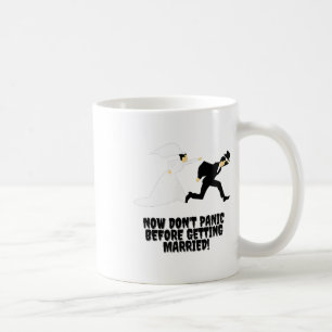 Witziges Design _ Braut verfolgt Groom _ Dont Pani Kaffeetasse
