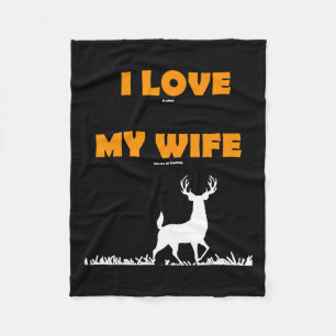 Witziges Geschenk ich Liebe es, wenn meine Ehefrau Fleecedecke