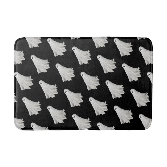 Witziges Gespenst Halloween vergangener Zeichn Badematte (Vorderseite)