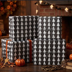 Witziges Gespenst Halloween vergangener Zeichn Geschenkpapier