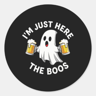 Witziges Halloween bin ich gerade für das Boos-Kos Runder Aufkleber