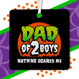 Witziges Halloween Nichts stört mich Vater von 2 J Ornament Aus Metall