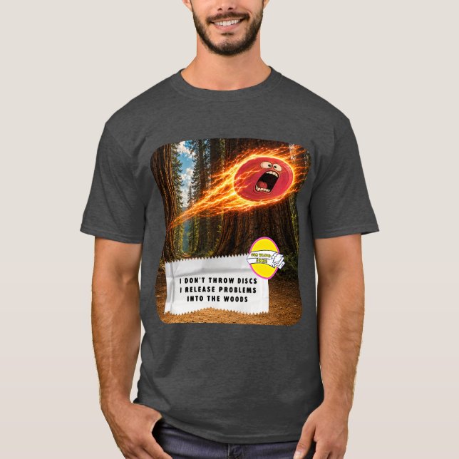 Witziges Kaugummipapier Disc Golf T-Shirt (Vorderseite)