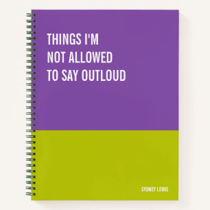 Witziges Notebook, humorvolles Writing Pad Journal Notizbuch