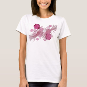 Witziges Pink ABSTRAKTE KUNST Maßgeschneidertes T- T-Shirt