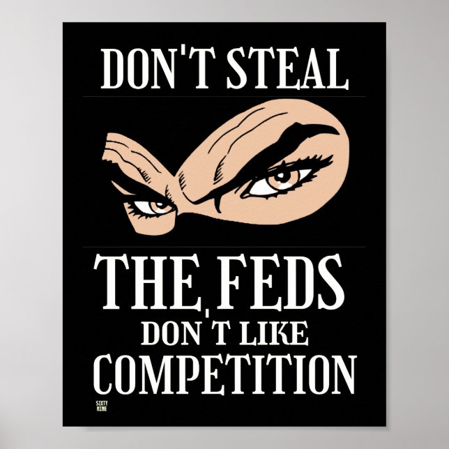witziges Poster "NICHT STEHEN...4" (Vorne)