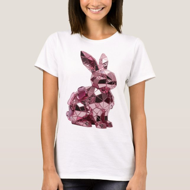 Witziges Rosa ABSTRACT ART Design T-Shirt (Vorderseite)